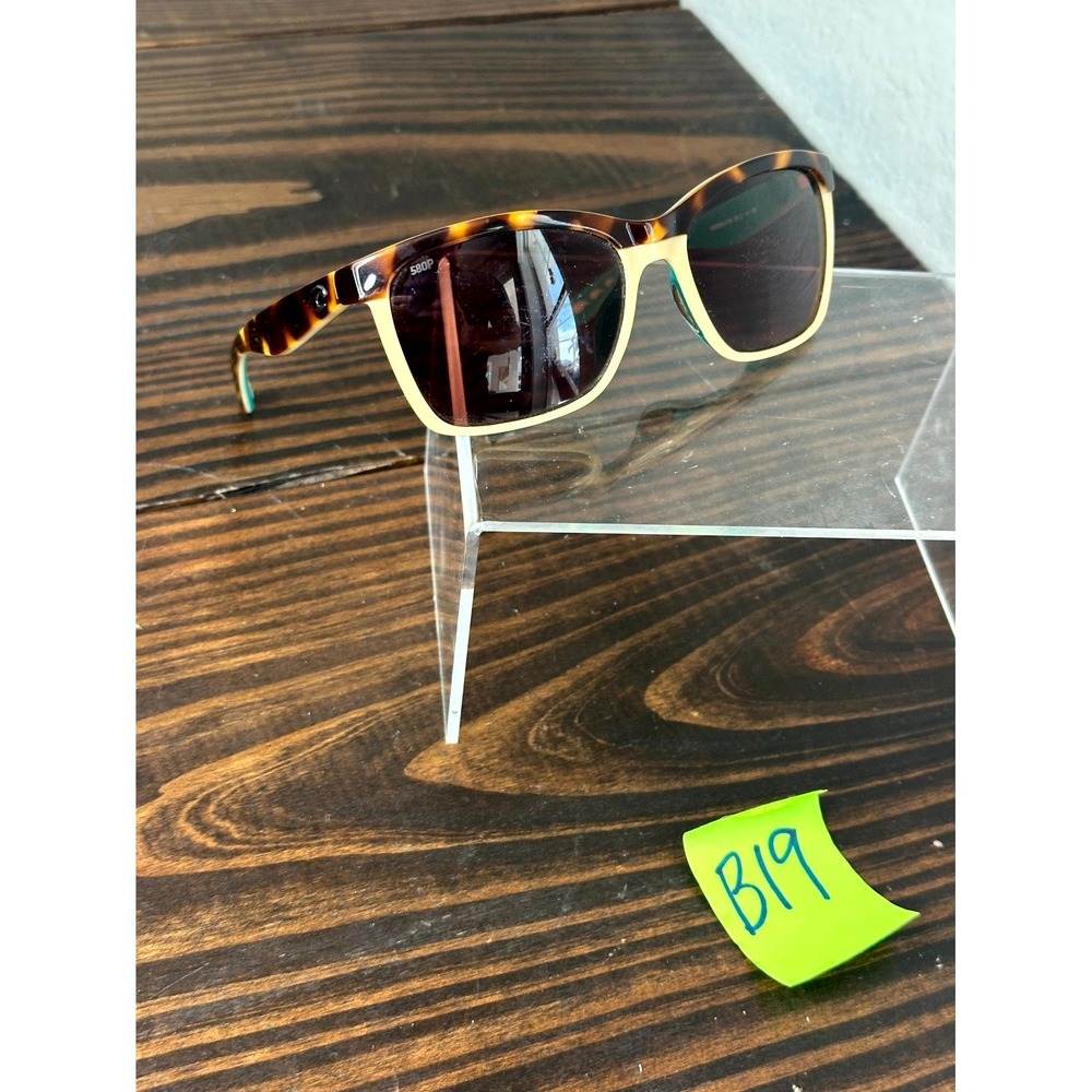 Costa Anaa 06S9053-0155 Unisex Tortoise Cream Mint Sunglasses SCRATCHED